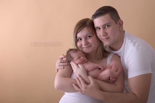 Erste Familienfoto zu Dritt