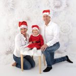 Weihnachtsmützen dürfen beim Xmas Fotoshooting nicht fehlen