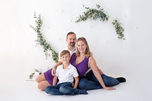 Familienweihnachtsfoto fuer das Fotoalbum 2020