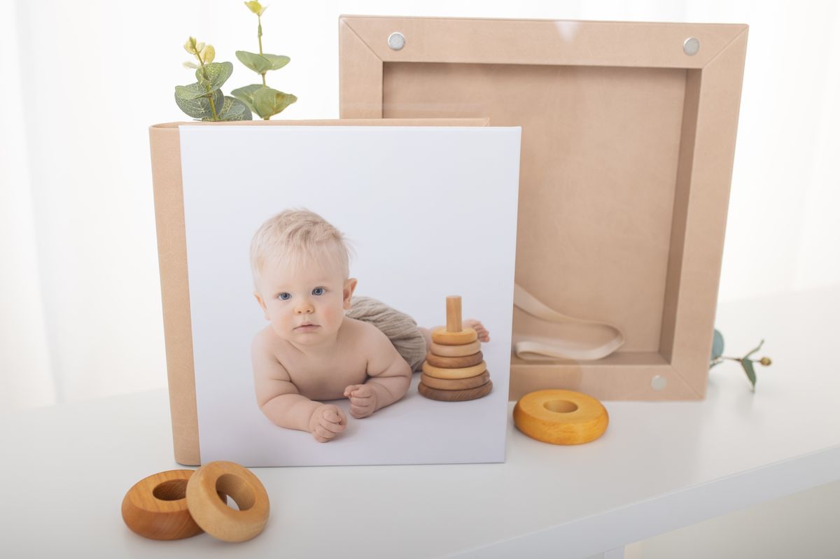 Fotoalbum Opal mit 10 Seiten als Auswahl bei Babyshooting