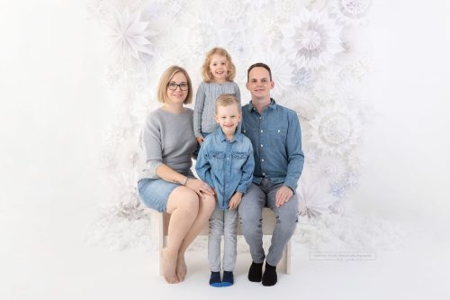 Fotoshooting Weihnachten mit wiederkehrenden Familie