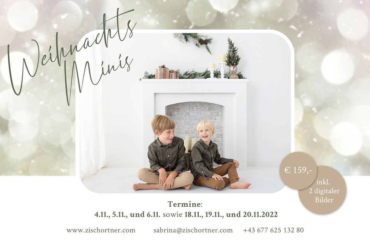 Familien Weihnachtsfoto Minisession XMas 2022