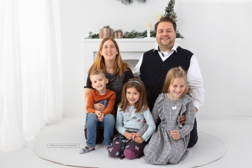 Familienfoto für die Weihnachtskarte