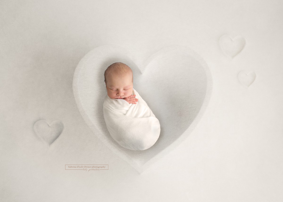 Herz Schale für Baby Foto