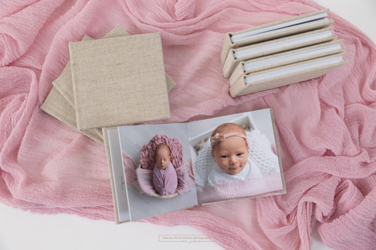 Geschenk Album für Großeltern und Familie Erinnerungsalbum von Baby Fotoshooting